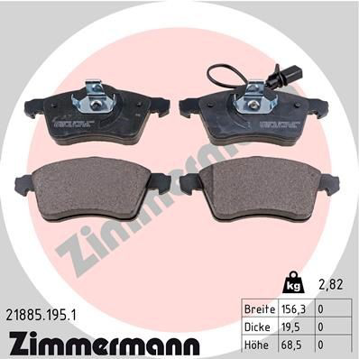218851951 Zimmermann Колодки передние