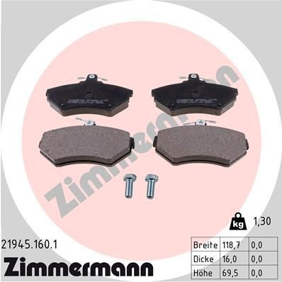 219451601 Zimmermann Колодки передние