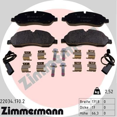 Колодки Zimmermann 220341702 цена, от 79.63 USD