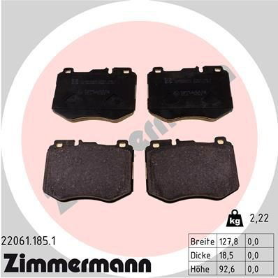 Тормозные колодки Zimmermann 220611851
