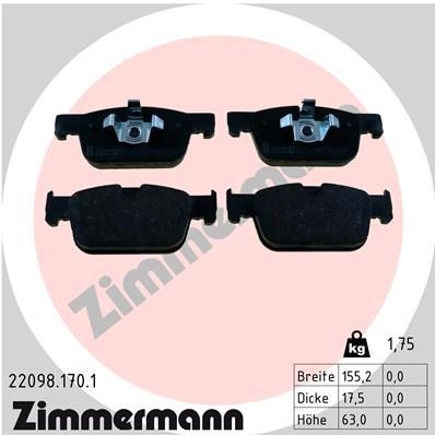 220981701 Zimmermann Колодки передние