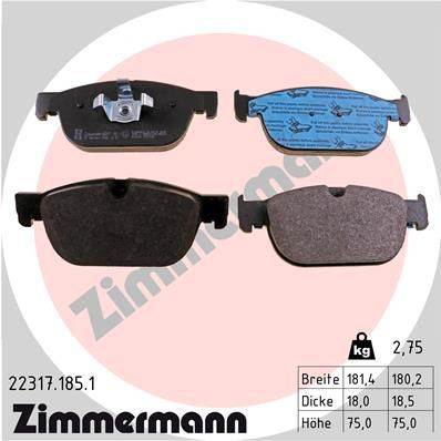 Тормозные колодки Zimmermann 223171851