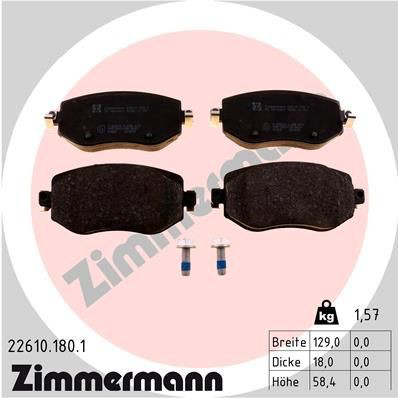 226101801 Zimmermann Колодки передние