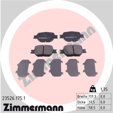 235261751 Zimmermann Колодки передние