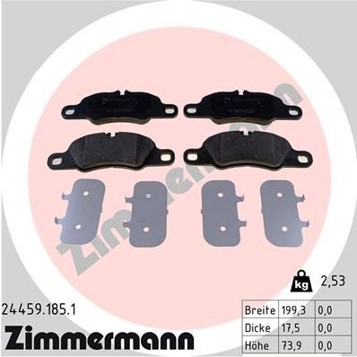 244591851 Zimmermann Колодки передние