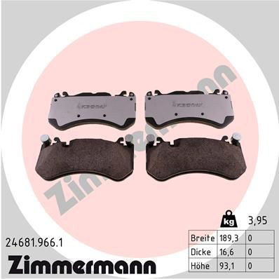 246819661 Zimmermann Колодки передние