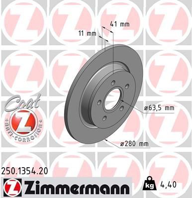 250135420 Zimmermann Дисковый тормоз