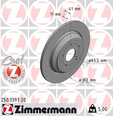 250139720 Zimmermann Дисковый тормоз
