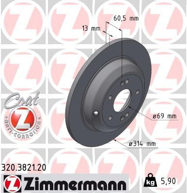 320382120 Zimmermann Дисковый тормоз