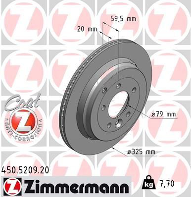 450520920 Zimmermann Дисковый тормоз