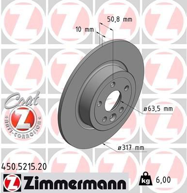 450521520 Zimmermann Дисковый тормоз