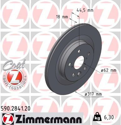 590284120 Zimmermann Дисковый тормоз