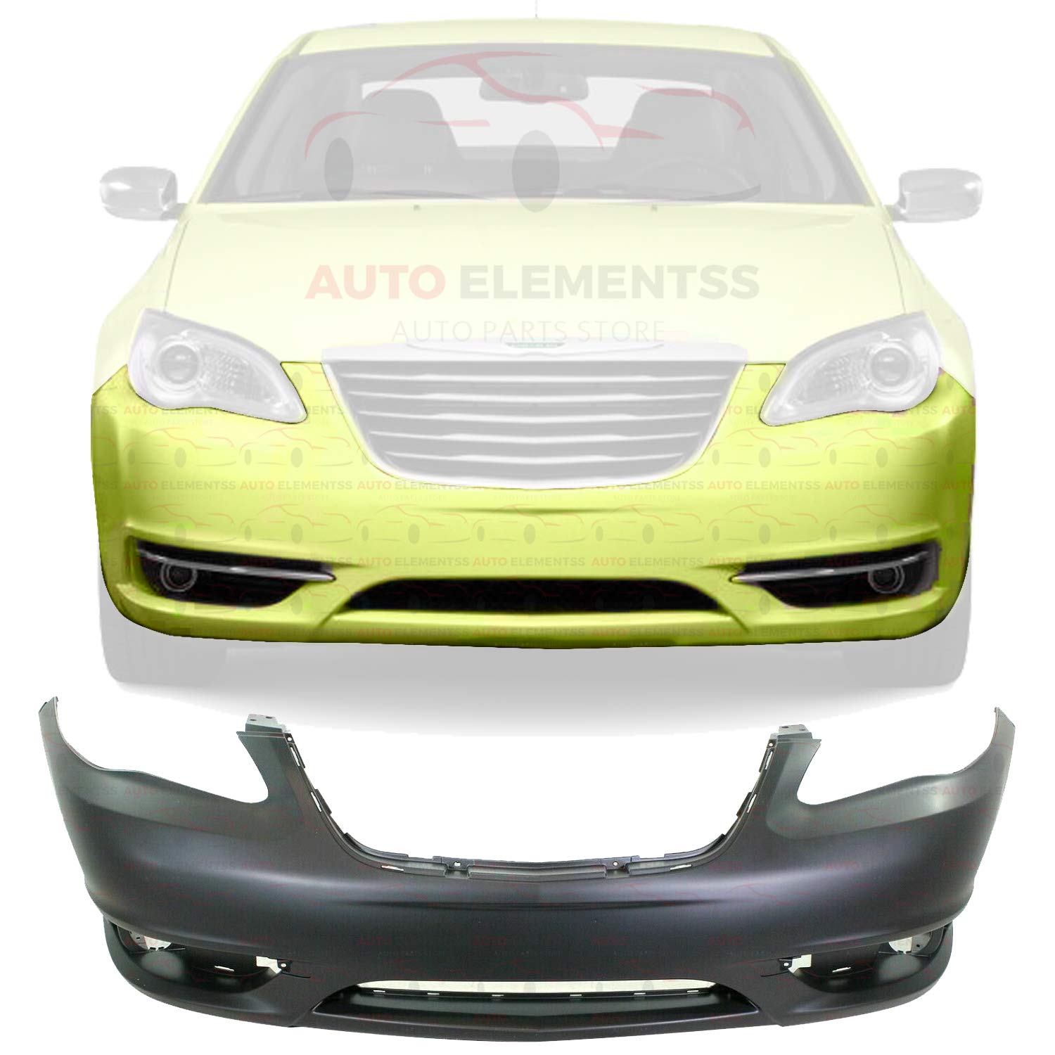 68082047AC Chrysler Бампер передний в сборе