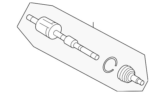 TX512 Ford Полуось передняя, правая