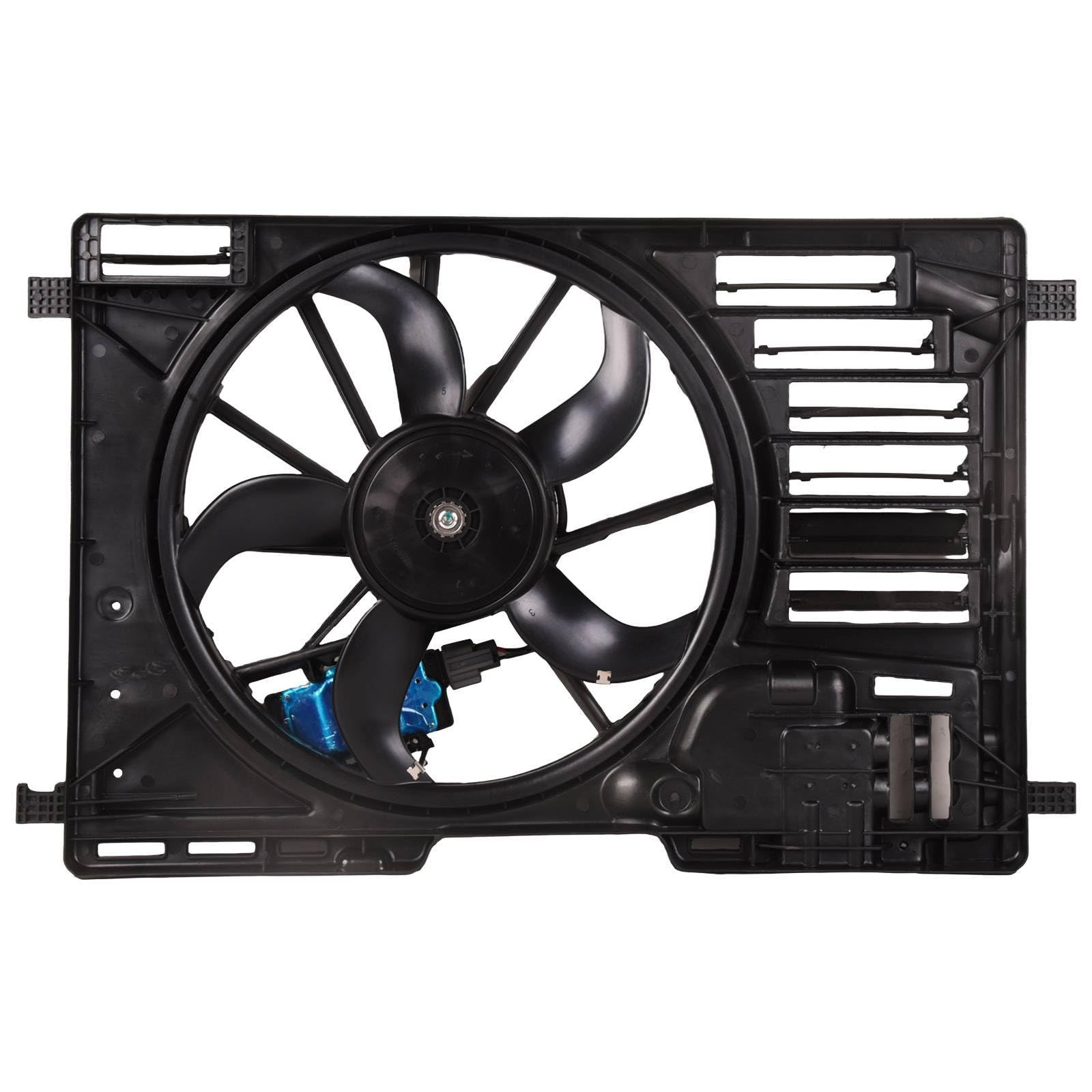 28W01 FPS Диффузор радиатора охлаждения в сборе с мотором