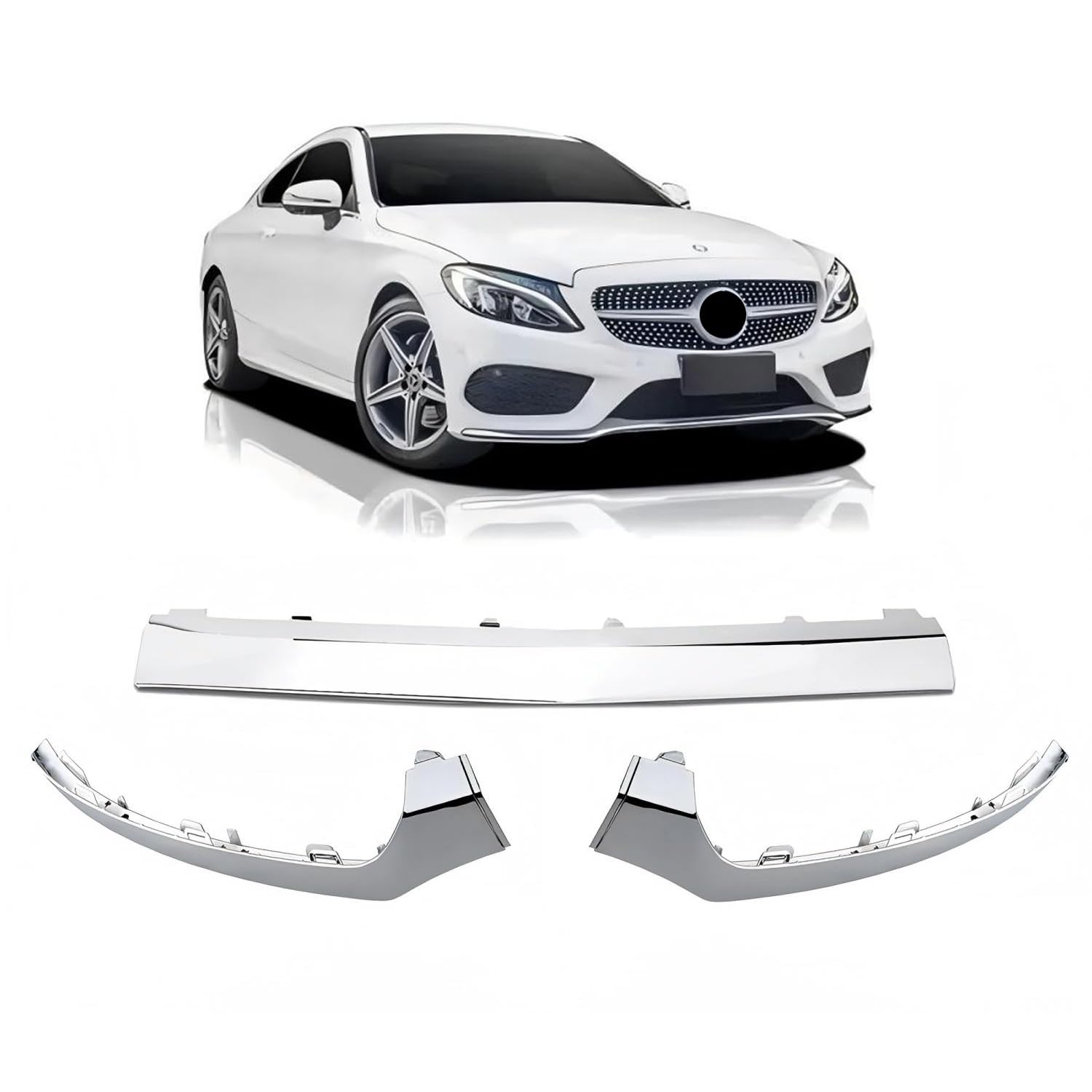 Молдинг бампера переднего правый Polcar 50D20719 цена, от 24.87 USD