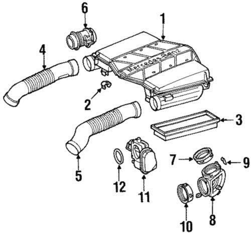 Шланг для удаления воздуха на Mercedes V  638