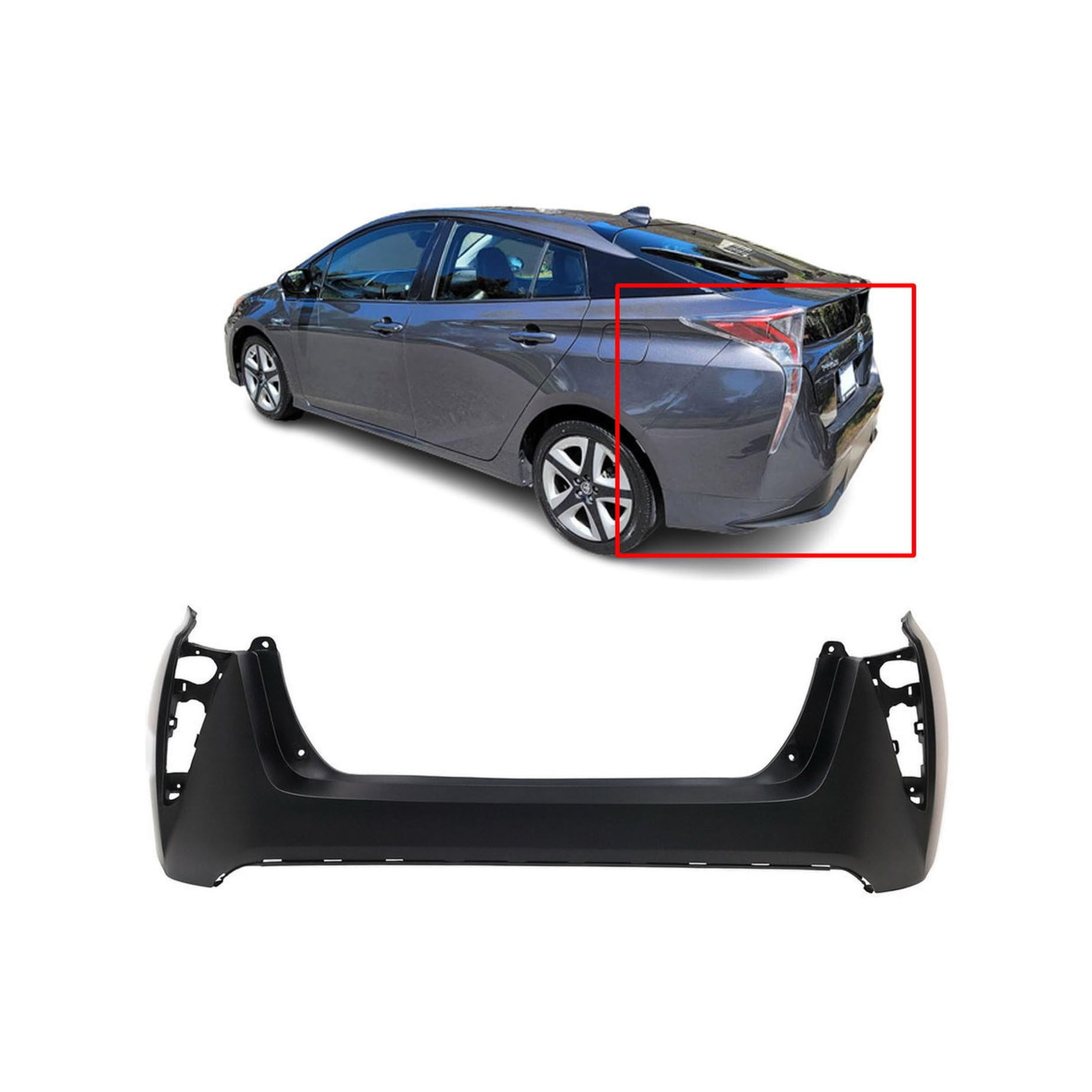 Задний бампер на Toyota Prius  ZVW5