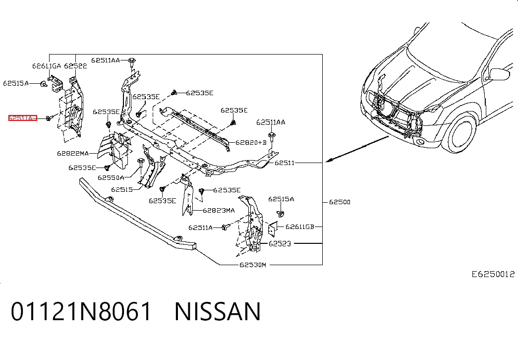 01121N8061 Nissan/Infiniti