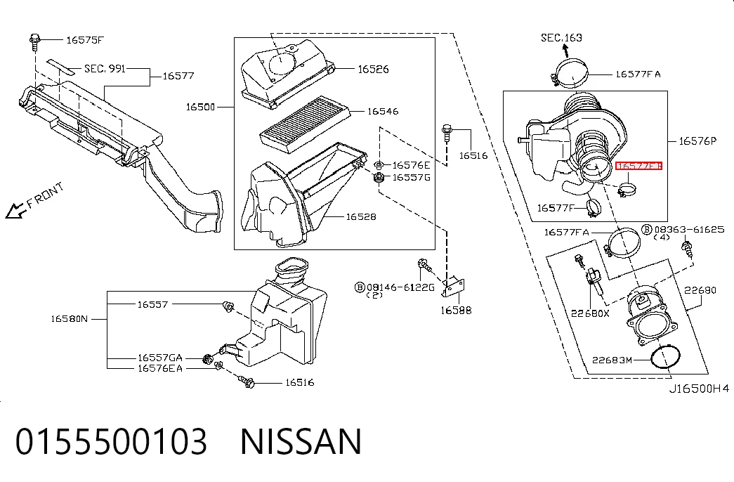 0155500103 Nissan/Infiniti