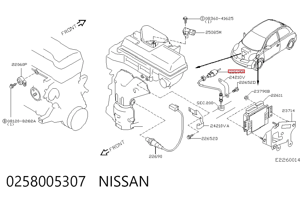 Лямбда зонд после катализатора Magneti Marelli OSM051