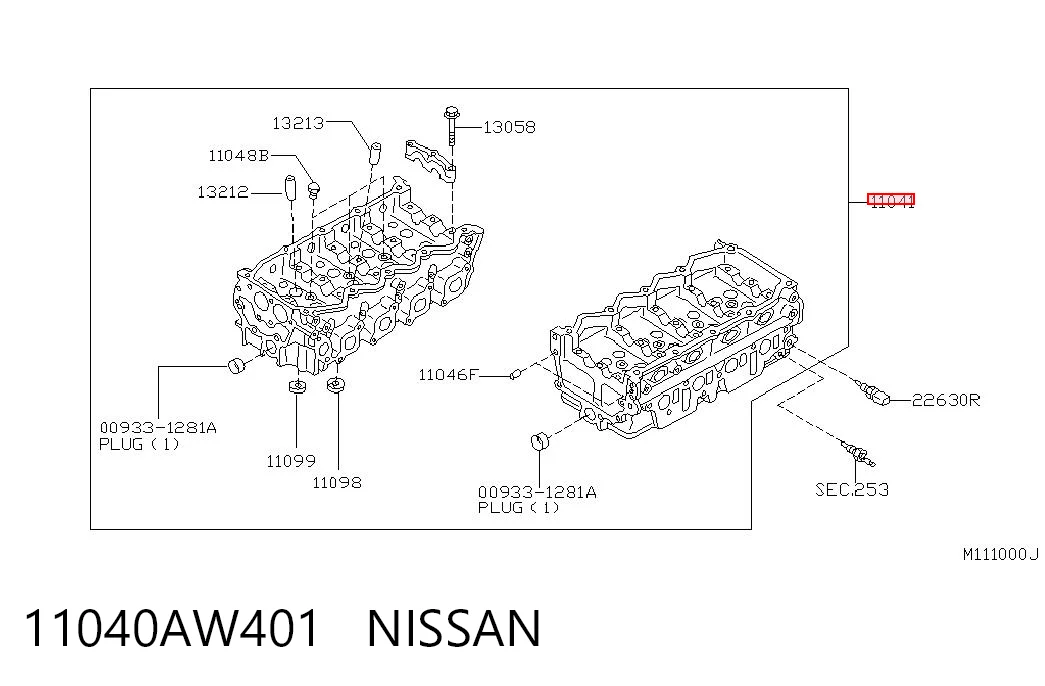 Головка блока цилиндров на Nissan Almera TINO V10