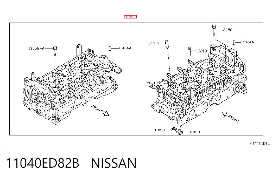 Головка блока цилиндров на Nissan Qashqai I J10