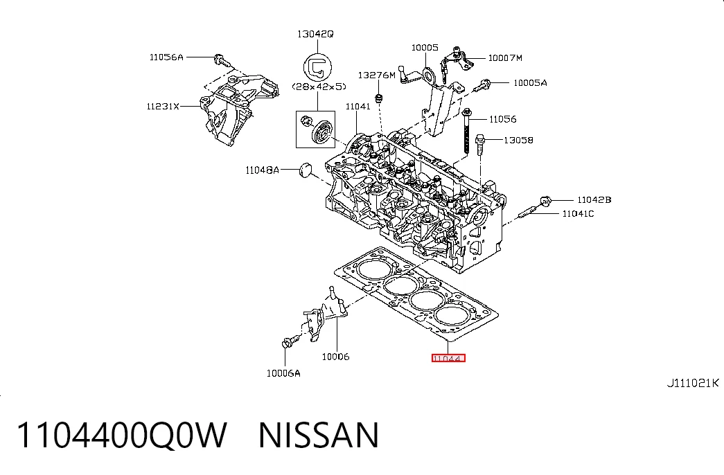 Прокладка головки блока на Dacia Duster  HM