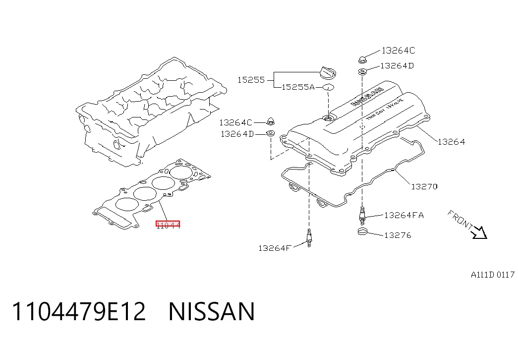  Прокладка ГБЦ Nissan Primera 
