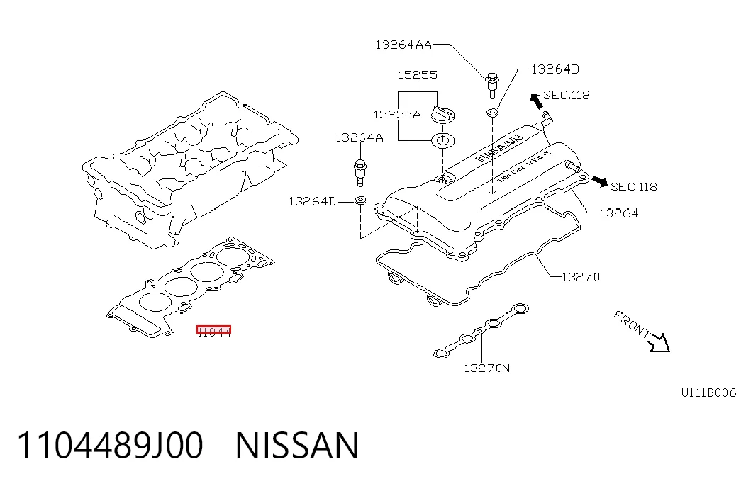 Прокладка ГБЦ Nissan Primera седан (P10) (1990 - 1996) цена, от 15.18 USD