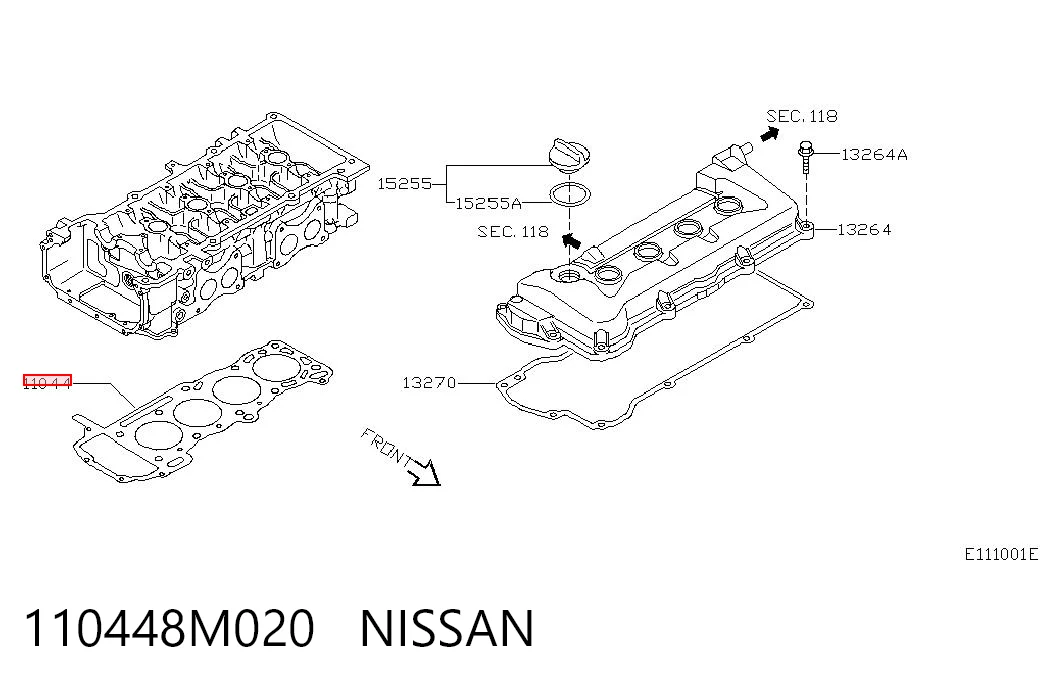 Прокладка ГБЦ NIPPON MOTORS HG712 цена, от 32.94 USD