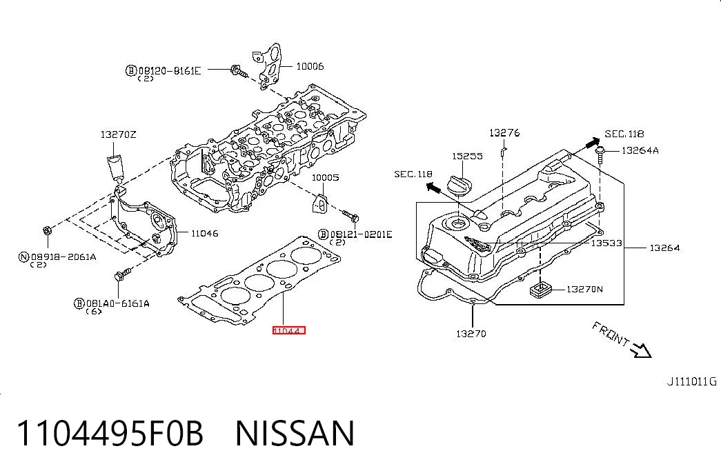 Купить HG712 NIPPON MOTORS Прокладка ГБЦ