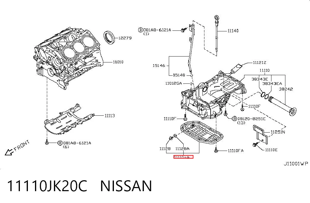 11110JK20C Nissan/Infiniti Картер масляный