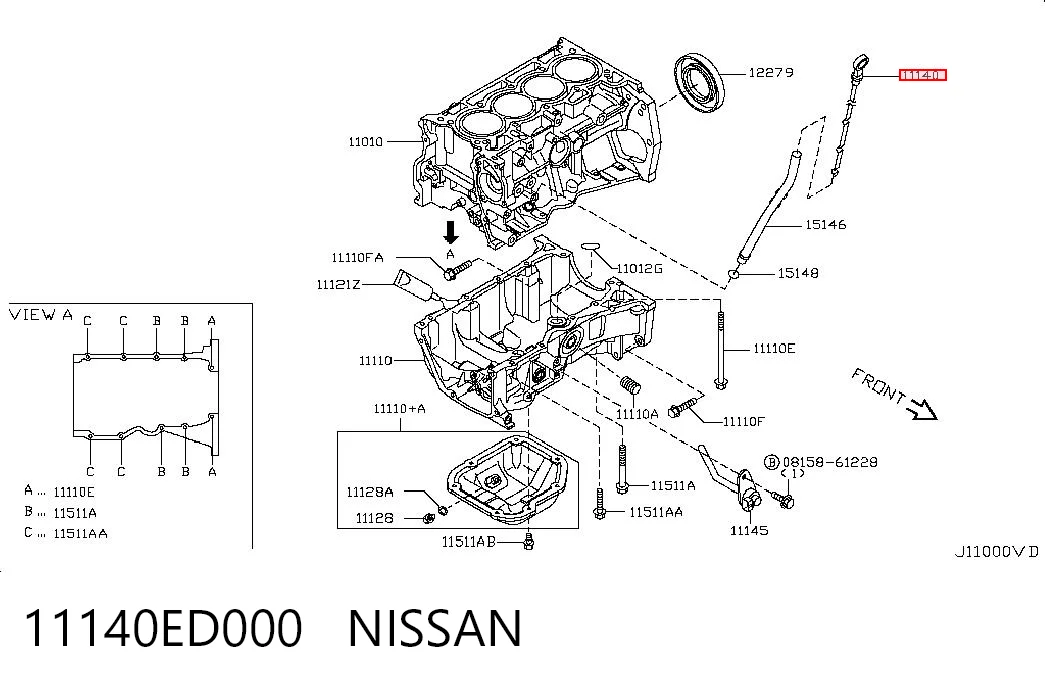  Щуп масляный Nissan Qashqai 