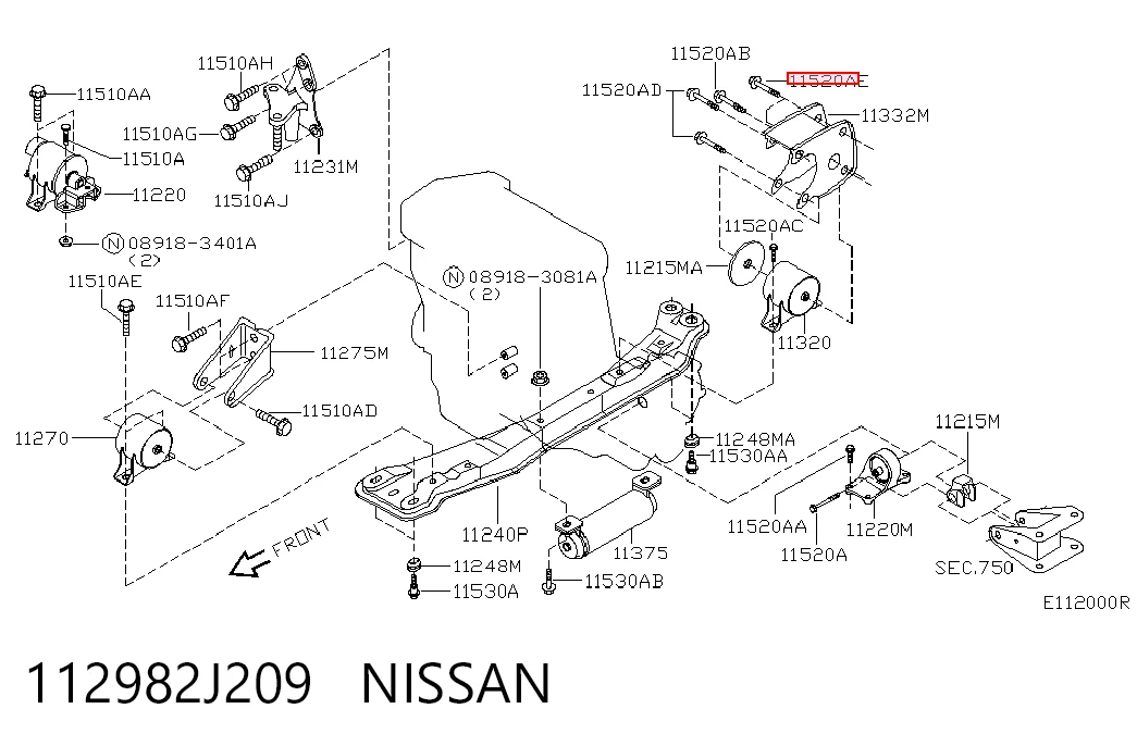 112982J209 Nissan/Infiniti