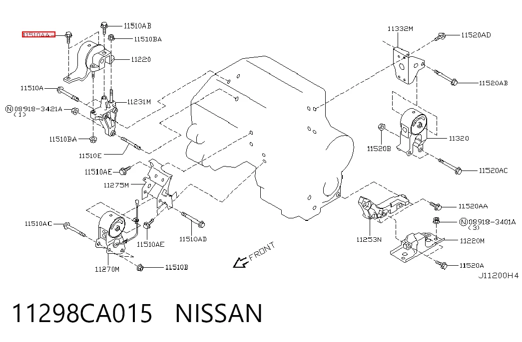 11298CA015 Nissan/Infiniti