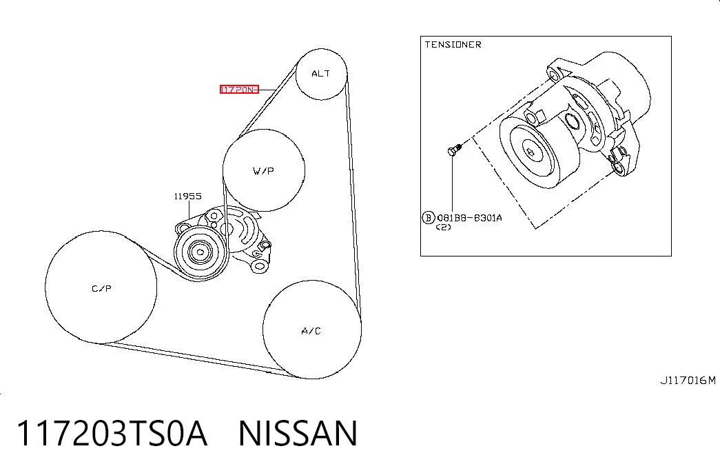 117203TS0A Nissan/Infiniti