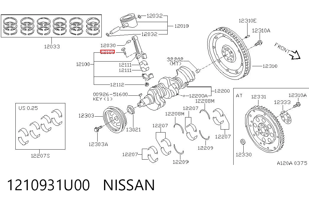 1210931U00 Nissan/Infiniti