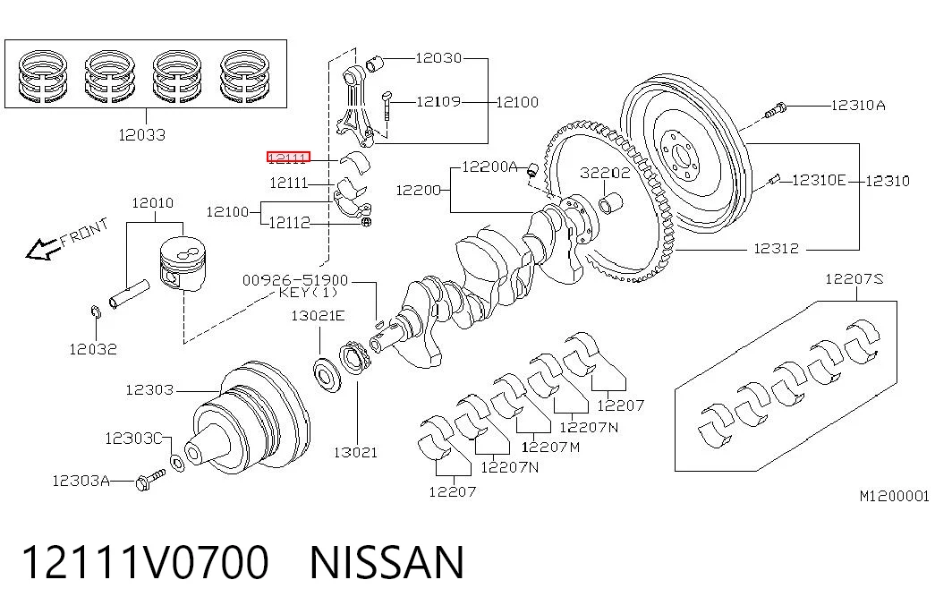 R054HSTD Taiho Комплект подшипников скольжения