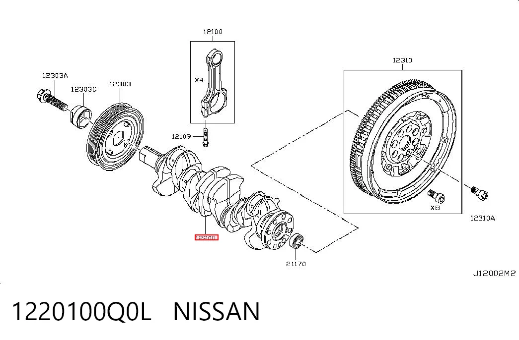 95517847 Peugeot/Citroen Коленвал двигателя