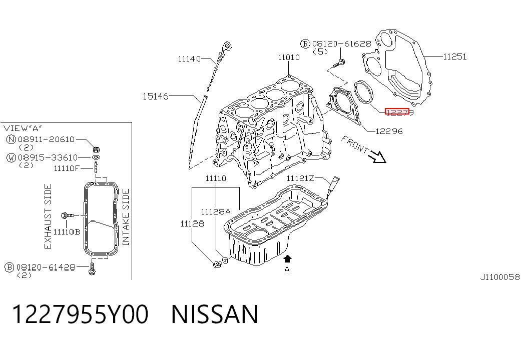 Купить BH5861F0 NOK Сальник коленвала задний