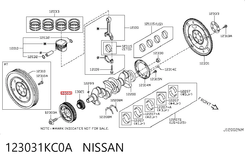 Демпфер коленвала Nipparts J1091005
