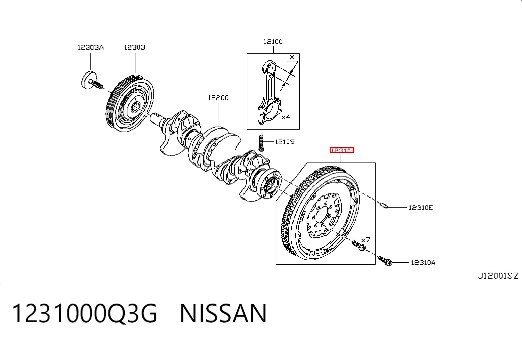  Маховик Nissan Qashqai 1