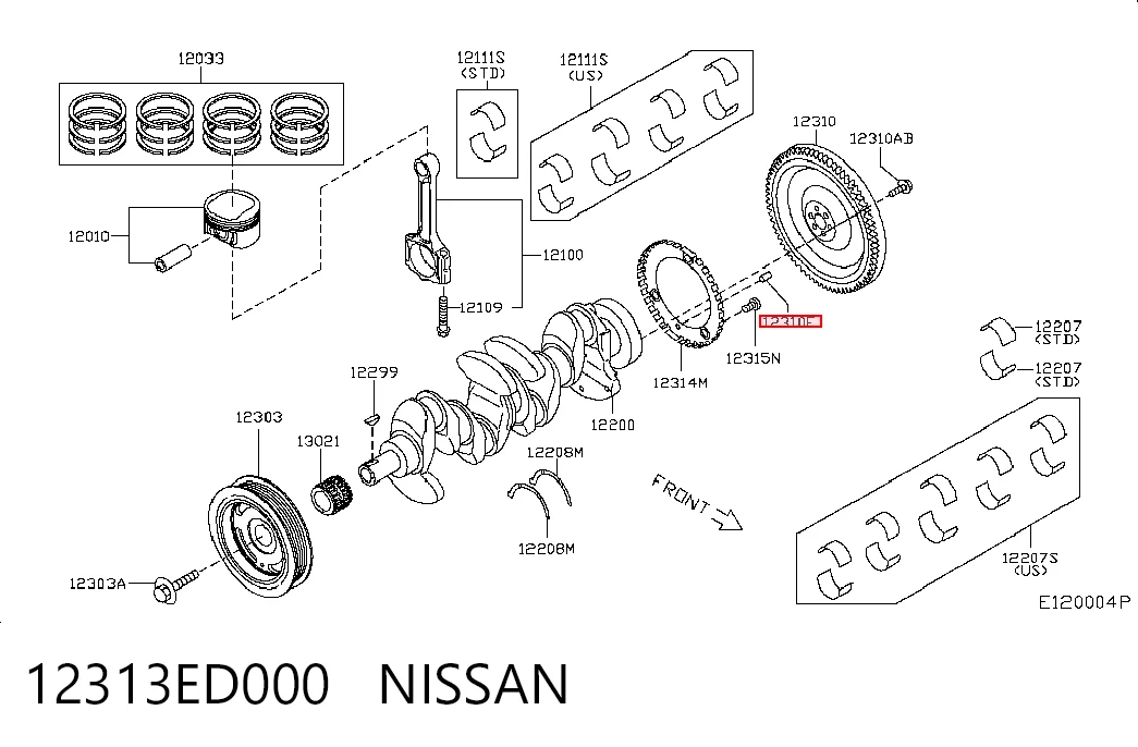 12313ED000 Nissan/Infiniti