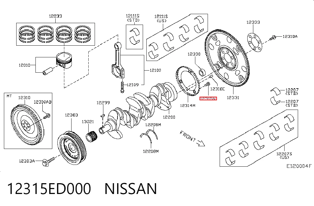 12315ED000 Nissan/Infiniti