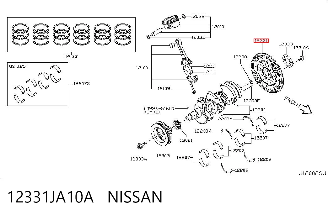 Демпферный маховик на Nissan Teana  J32