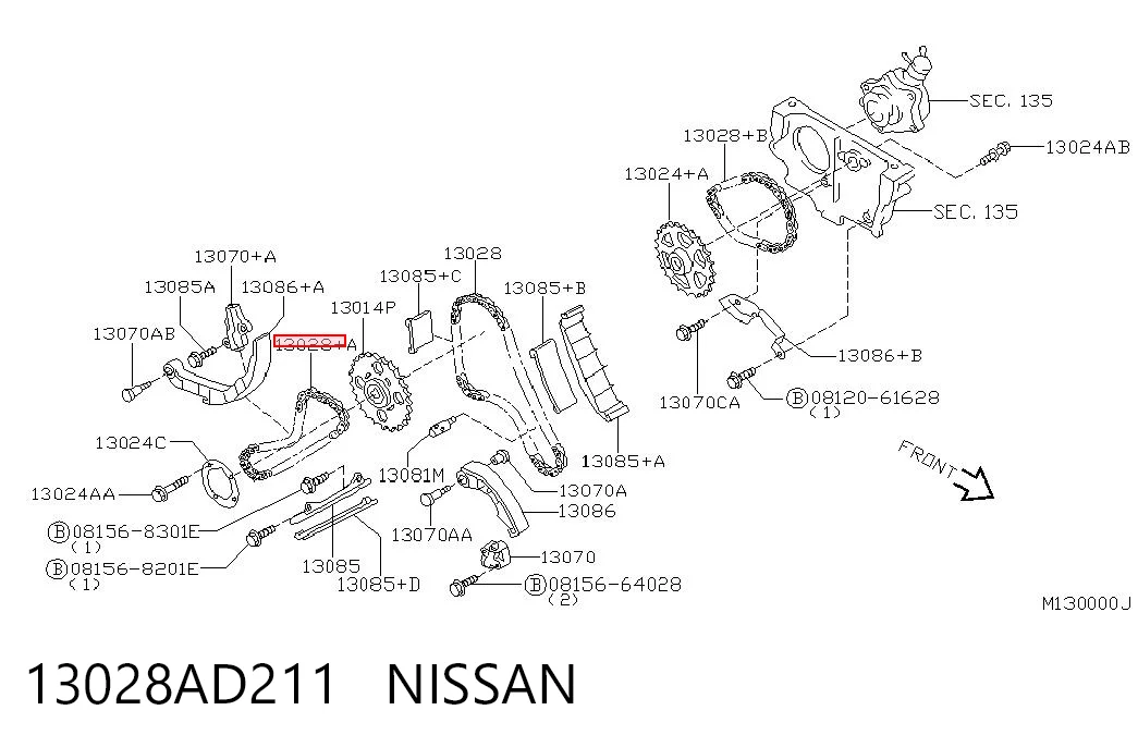 ST13028AD211 SAT Цепь