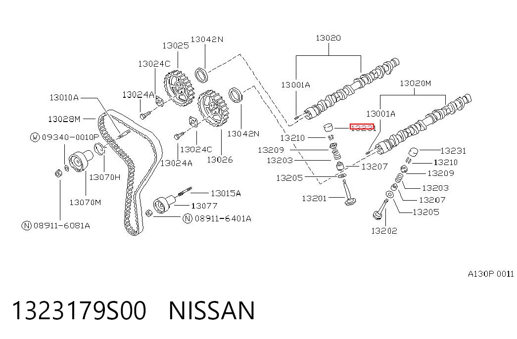1323179S00 Nissan/Infiniti Гидрокомпенсатор