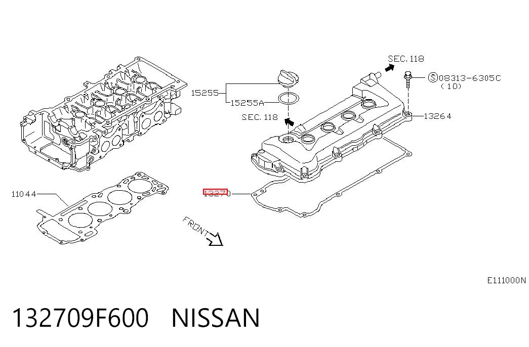 Прокладка клапанной крышки 132704M700 NIPPON MOTORS