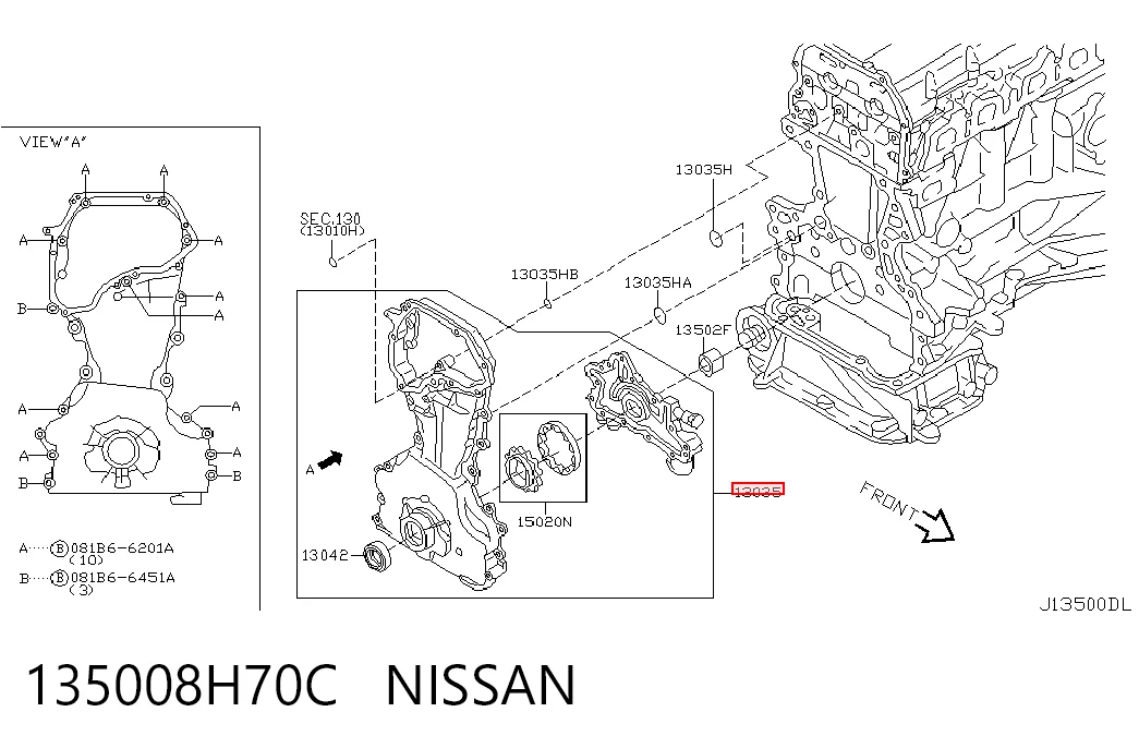 Крышка мотора передняя OPN705 Aisin